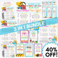 teacher appreciation week invitation sign poster flyer tag set